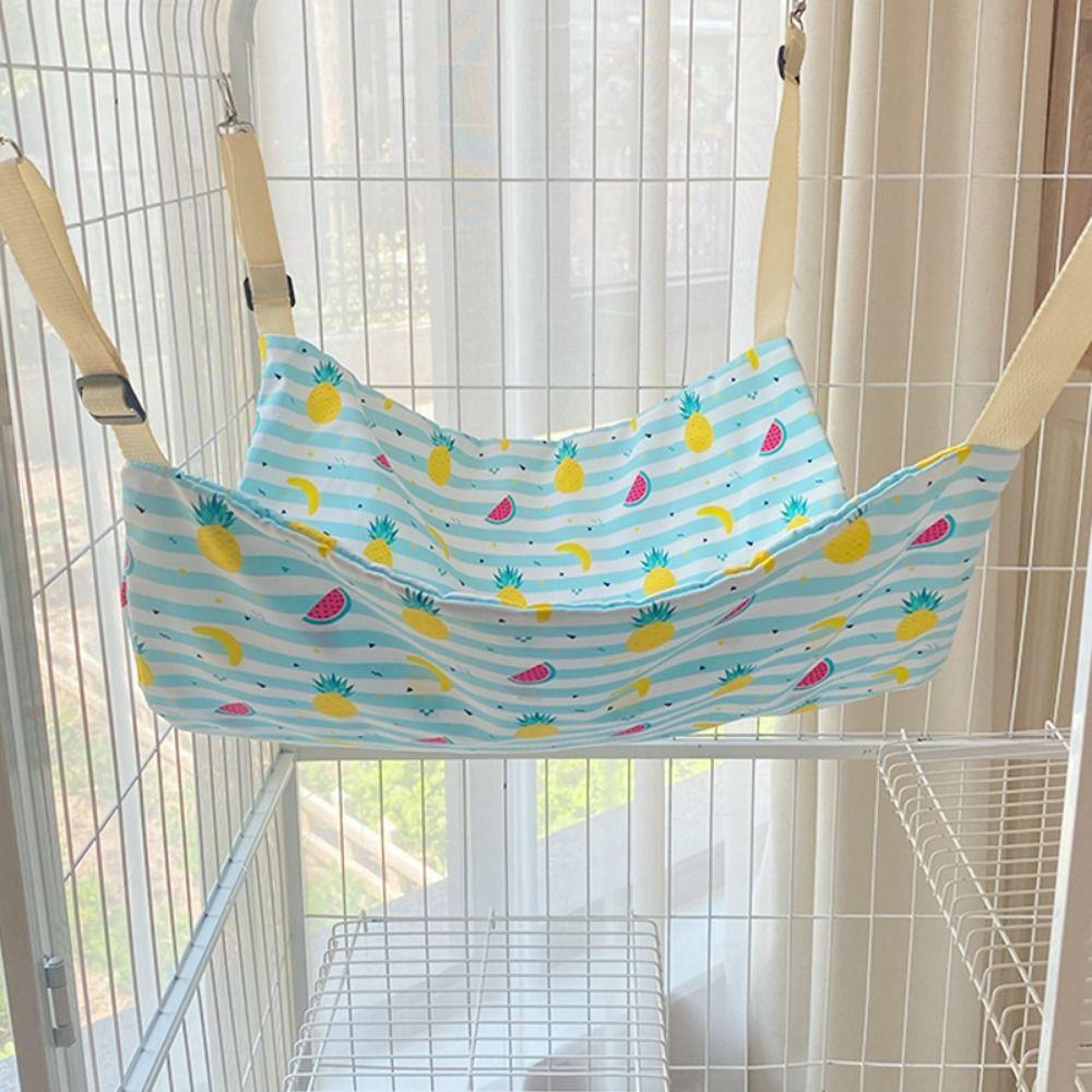 Breathable Pet Cage Hammock Soft Cat Swinging Nest Cute Kitten Cage Hanging Bed  For Four Seasons