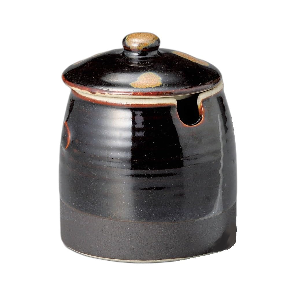 Tenmokugiri Sauce Container X Condiment Jar (Small) [8 10.5cm]