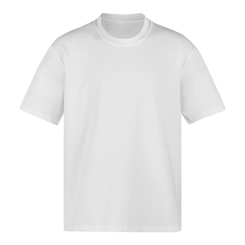 300gsm Cotton Summer Short Sleeve T Shirts For Men O Neck Casual Heavy Fabric Streetwear Tees Unisex Basic Solid Cool Loose Tops