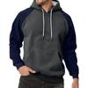 Men's Colorblock Sweatshirt Hoodie Men's Sports Large Size Casual Sweatshirt
