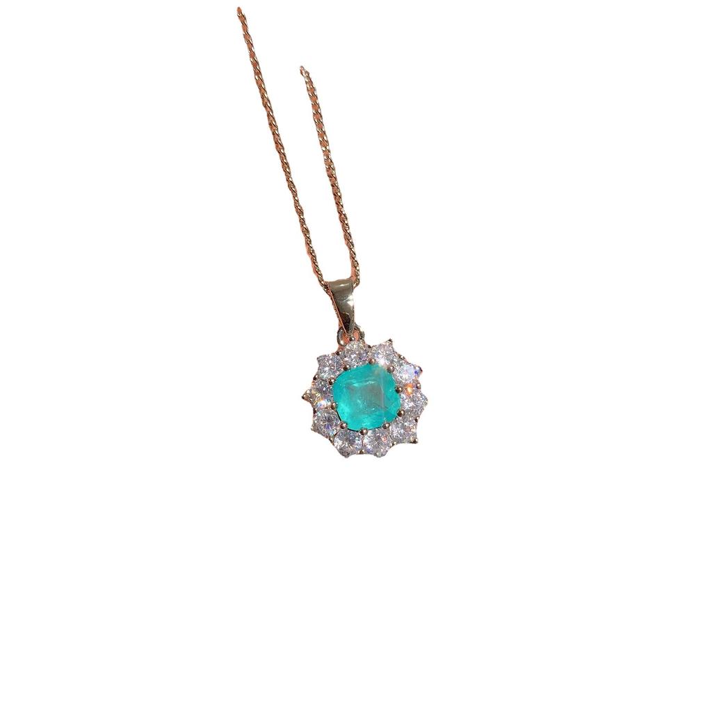 Jewelry Classic Color Treasure Simulation Paraiba Jewelry Set