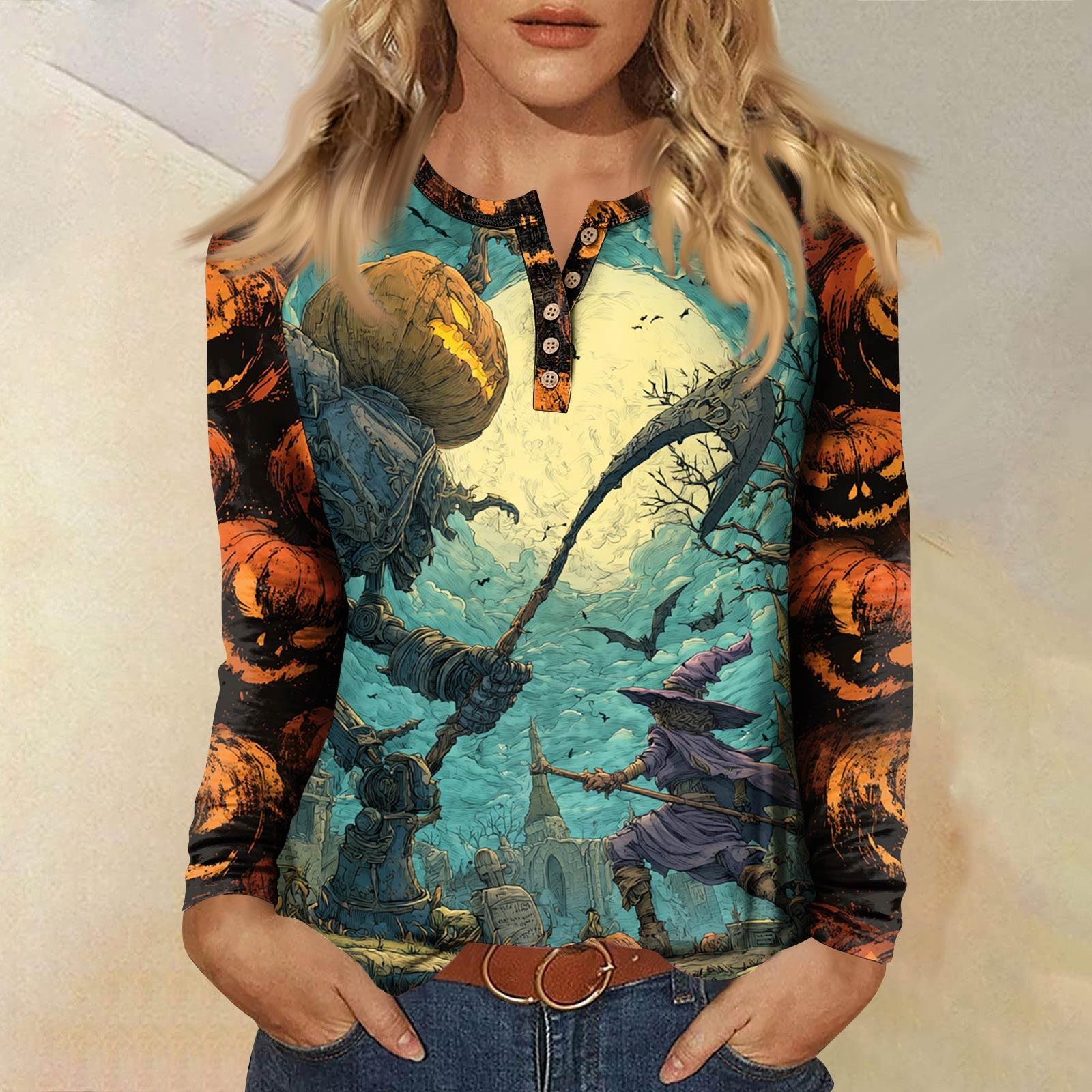 

Женская футболка с принтом, длинный рукав, повседневная мода, базовая, круглый вырез, пуговицы, рукав реглан, топ XXL