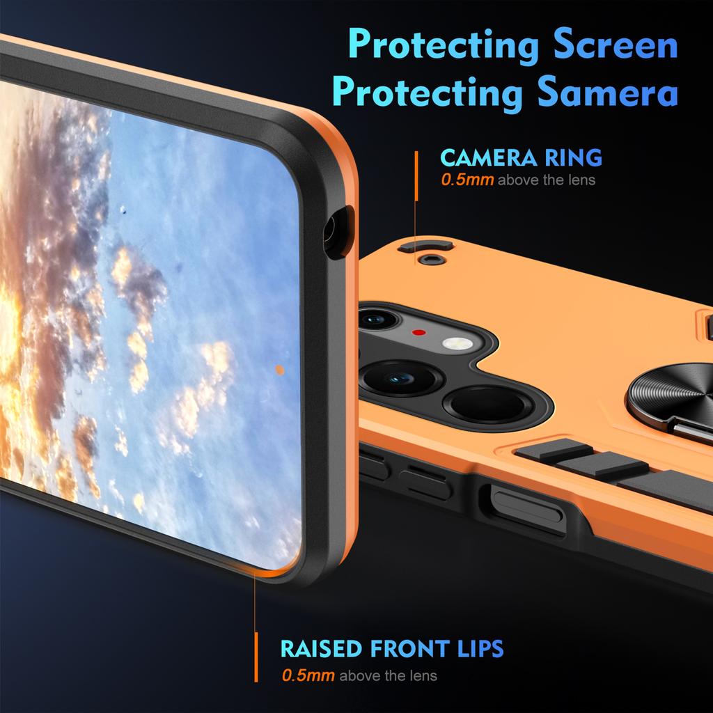 Case For Tecno Camon 50 Ultra 50Pro 4G Magnetic Metal Ring Holder TPU Frame Armor Plastic Shockproof Phone Cover Coque Fundas