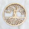 New Wooden Wall Sign Flower of Life Shape Laser Cut Wood Wall Decor Coasters Craft Making Sacred Geometry Meditation Ornament