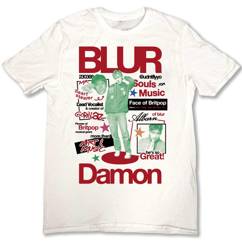 Blur Band Damon Albarn SHirt Shirt Unisex S5XL Reprint TR485 Unisex T-Shirt L