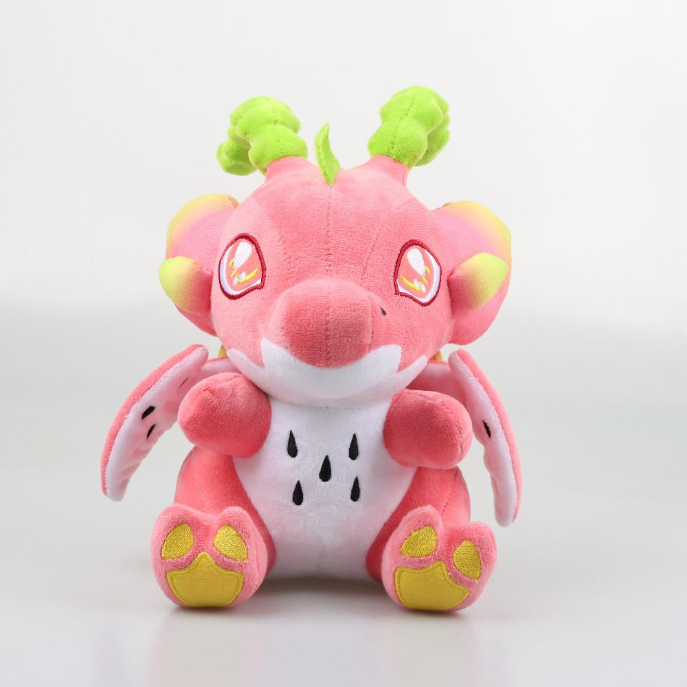 Fruit Macaroon Dragon Plush Toys Dinosaur Stuffed Doll Decoration Gift 20cm