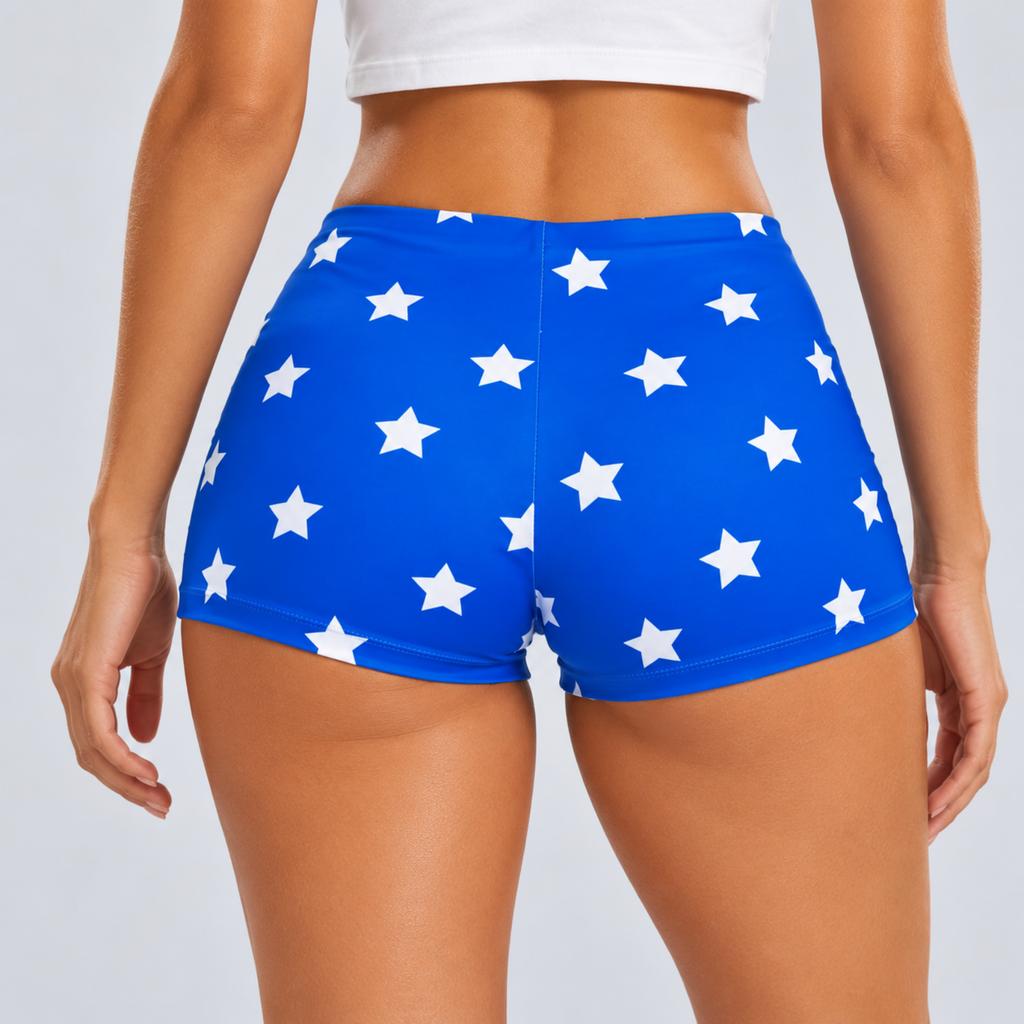 Women Blue Star Wonder Bottom Costume