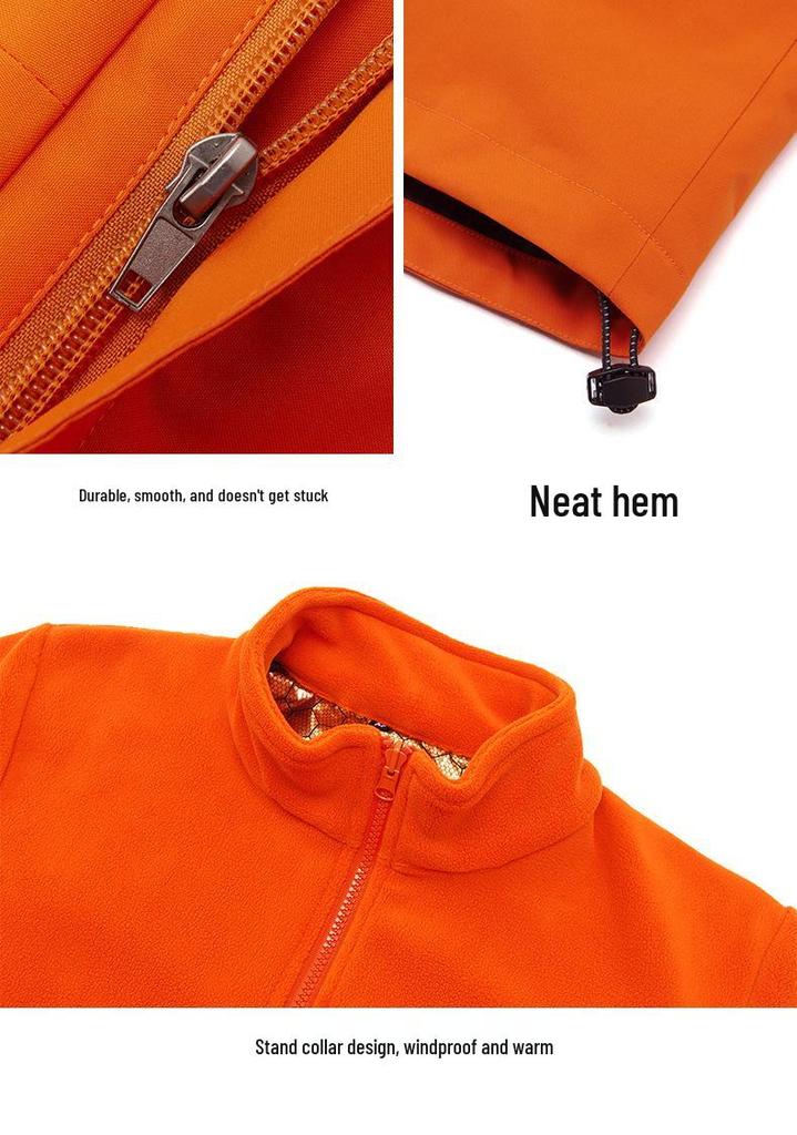 Women's 3-in-1 Windproof Waterproof Fully Sealed Logo Workwear Jacket
