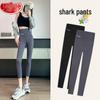 Langsha Women's 7-Point Shark Leggings