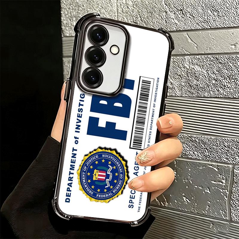 Police FBI ID Card Swat Soft Phone Case For Samsung A17 A27 A07 A37 A57 A16 A56 A15 A55 A14 A54 A13 A53 A26 A36 A25 A35 A24 A34