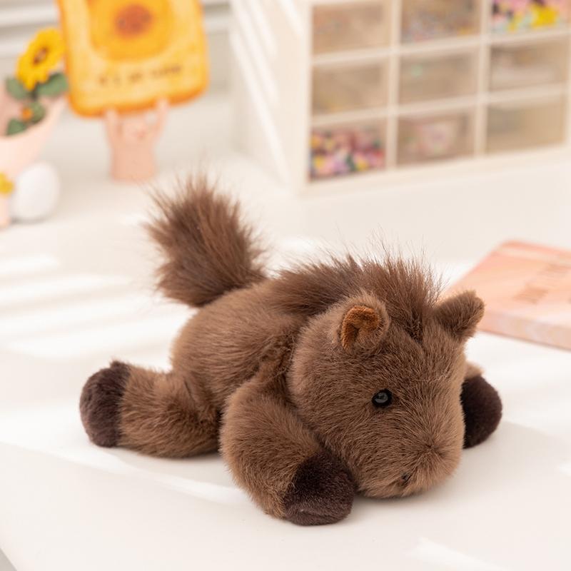 18Cm Cartoon Lying Stuffed Animal Cute Horse Duck Cow Frog Plushies Kawaii Office Companion Plush Wrist Pad Wrist Support Doll