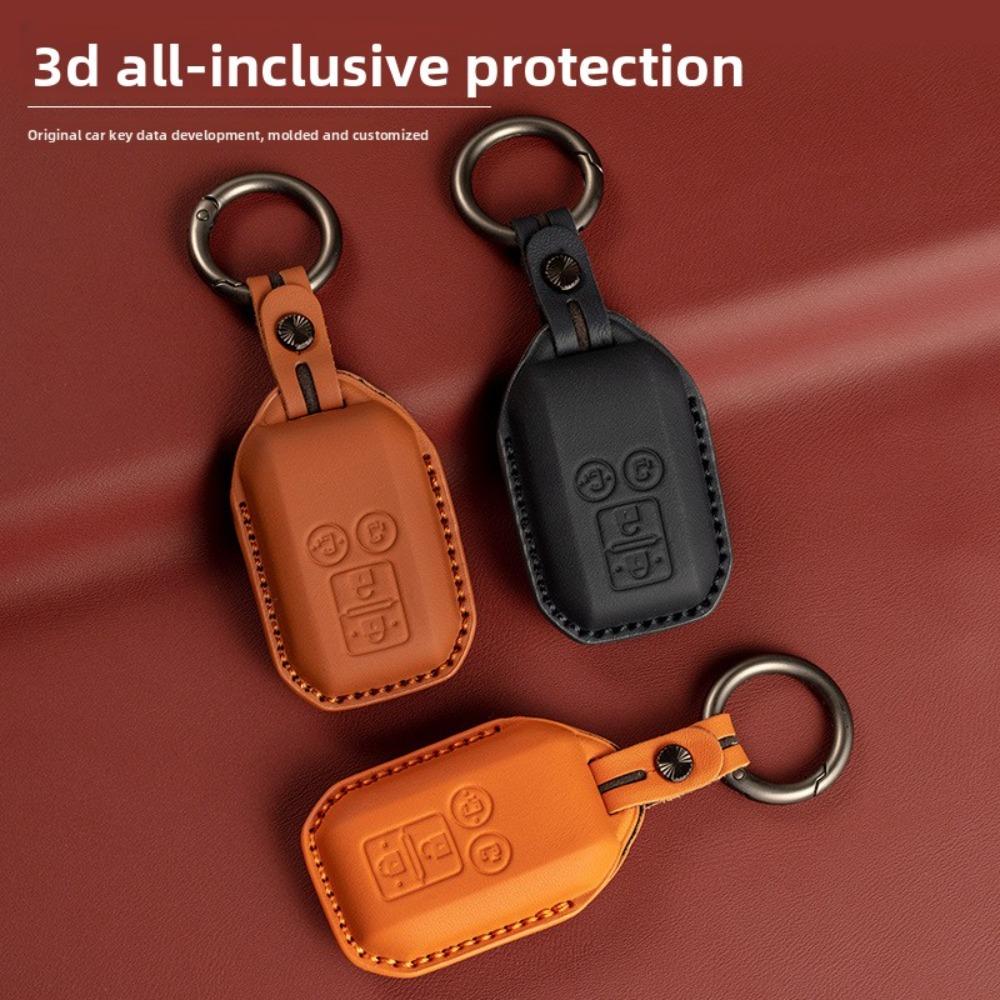 Genuine Leather Key Cover for SUZUKI XL7 Solio Hustler Ertiga Premium Cowhide Key Case