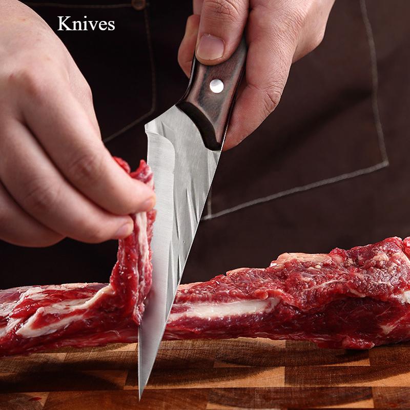1PC Manual Forging Boning Knife Butcher's Special Peeling Knife Multi-purpose Sharp Sandwich Cutter