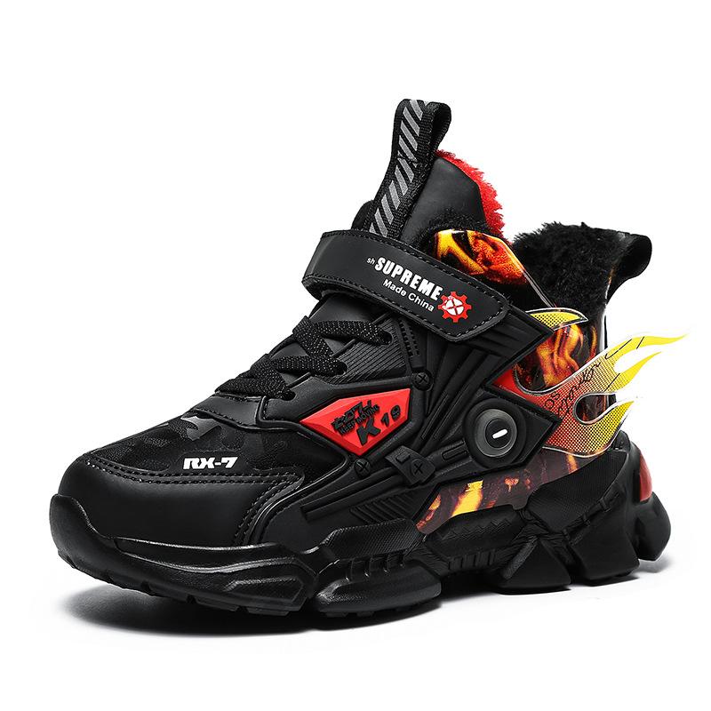 Children's shoes winter cotton shoes plus cotton year 11 sports thickened large cotton shoes students warm platform boys shoes