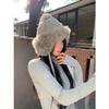 Autumn and winter cold-proof ear hats Children's knitted wool hats Plush twist braids Thickened warm pullover hats Lei Feng hats