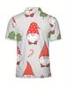 Christmas Print - Men'S Short-Sleeve Polo Shirt - Stylish And Easy Short-Sleeve, Buttoned, Casual Collar Polo Shirt, Fashionable And Versatile,