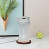 300ml Portable Outdoor Protein Powder Shaker Bottle Leak Proof Water Bottle for Gym Fitness Training Sport Mixing Cup with Scale