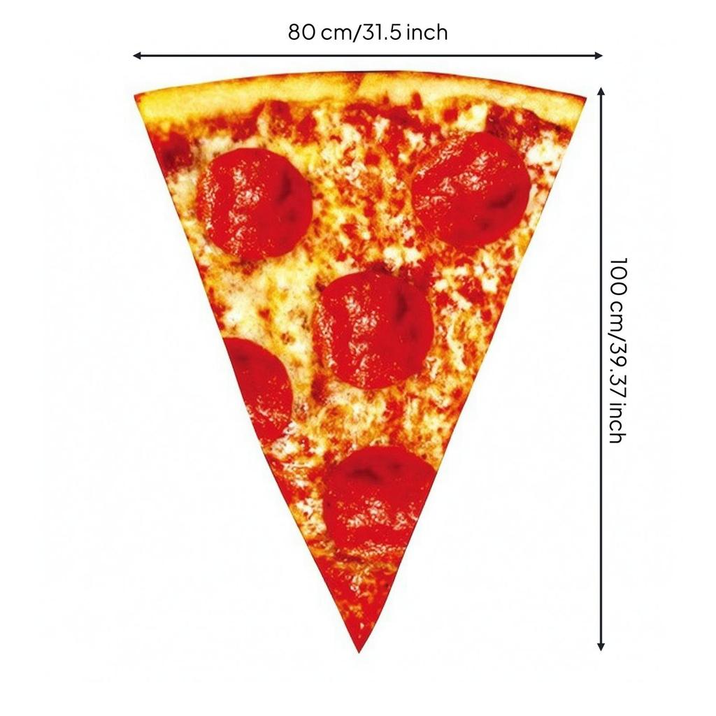 Pizza Costume Vibrant Slice Full-Body for Cosplay, Stage Wear, Men