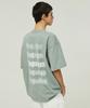MAGOODGAN Swagver 3547 Back Art Oversized Khaki Short Sleeve Tee