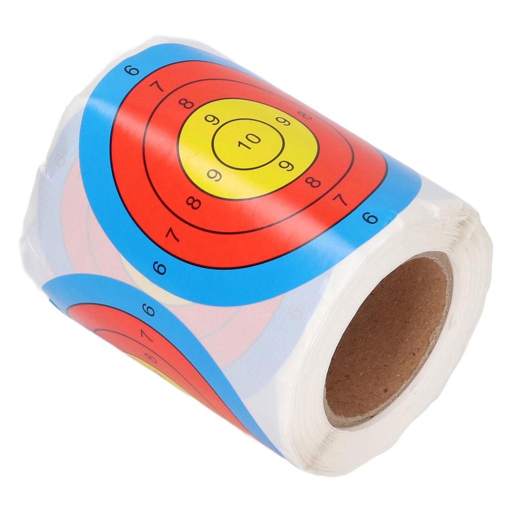 Autocollants de cible auto-adhésifs de 3 pouces, 200 feuilles d'autocollants de cible anti-éclaboussures de tir, rouleau pour
