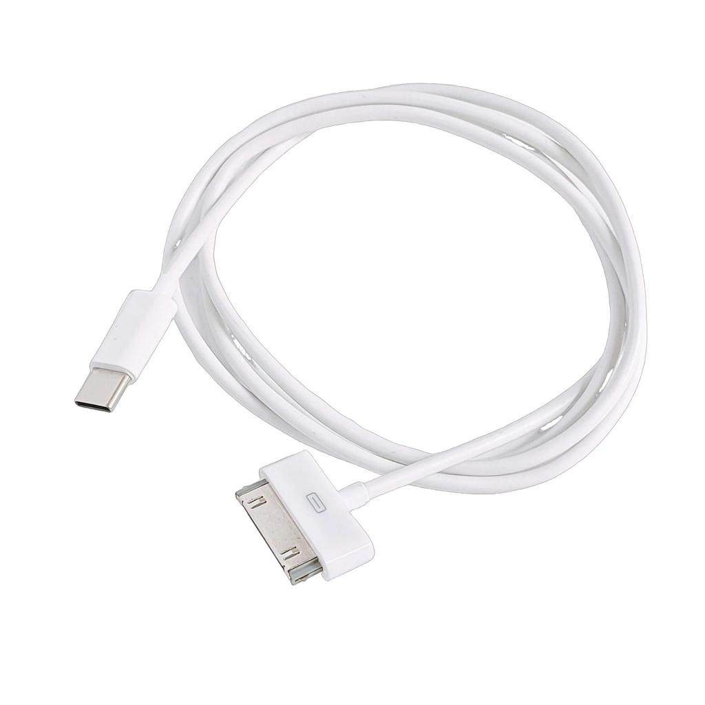 USB Type C to 30Pin Charging Cable for iPod for iPhone 3G/3GS for iPhone 4/4S for iPad 1 for iPad 2 PVC Data Sync Cord