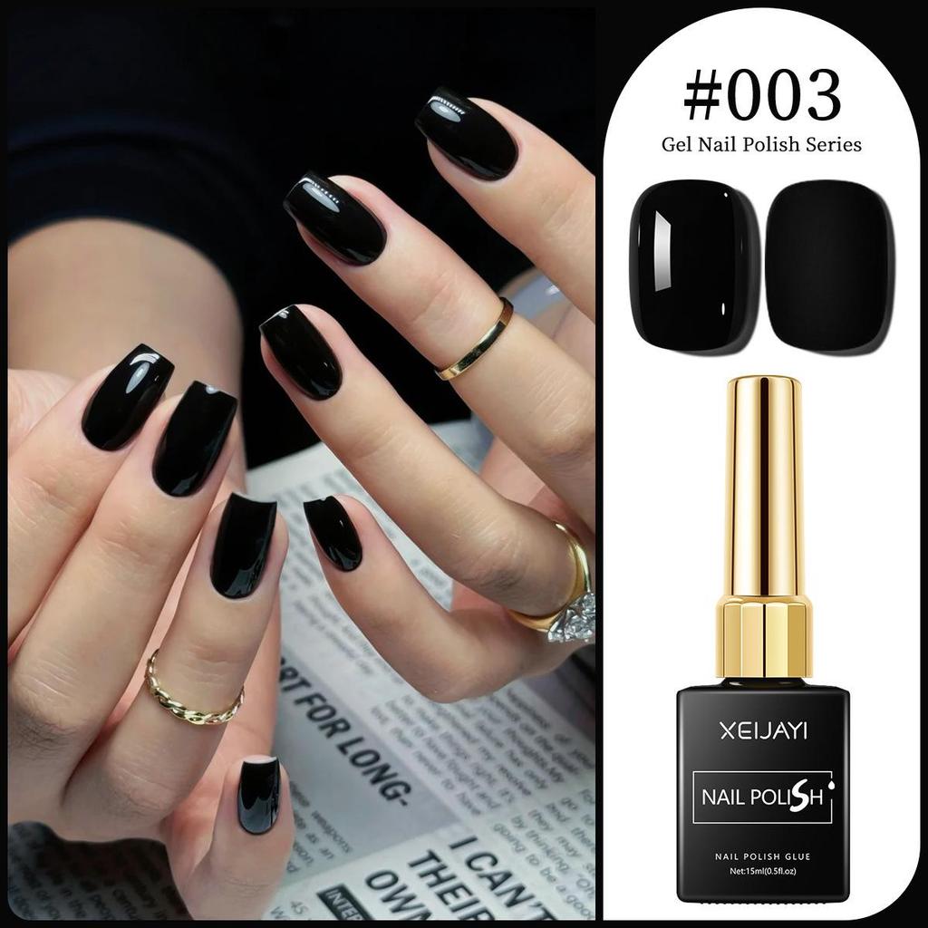 XEIJAYI 15ml Solid Color Nail Gel - 72 Color Options for Nail Art Salons