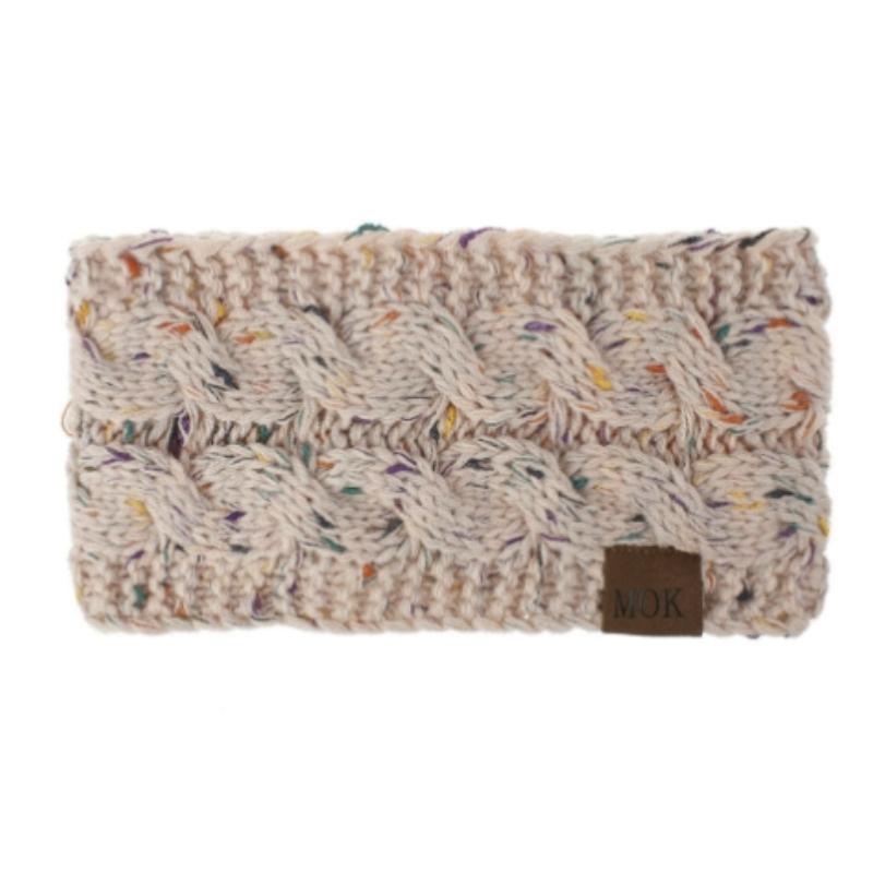 Breites Strick-Stirnband Winter Warm Ohr Haarband Headwraps Ohrenwärmer