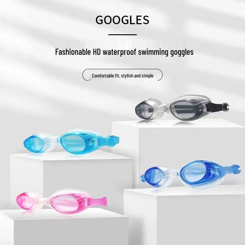 HD Anti-Fog Waterproof Swimming Goggles for Men & Women - Professional Diving Equipment Set