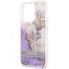 Guess Guhcp13Llflsu Iphone 13 Pro / 136,1 Fioletowy/Purple Hardcase Flower Liquid Glitter