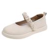 Soft Leather Mary Jane Shoes Women 2025 New Spring and Autumn Summer Shallow Mouth Single Shoes Fairy Style Pregnant Women Flat Comfortable Small Lea