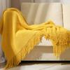 Thickened Solid Color Pineapple Plaid Tassels Blanket Sofa Cover Aircraft Blanket Air Conditioning Blanket Dustproof Cover Cloth