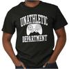 Funny Video Gamer Joke Unathletic Department Womens or Mens Crewneck T Shirt Tee