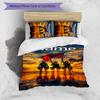 3pcs Custom Name Attack on Titan Bedding Set Duvet Cover Closure Includes 1 Duvet Cover & 2 Pillowcases for All Seasons Bedroom Decor