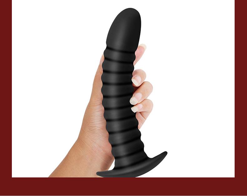 External Thread Anal Plug Tail Bead Toy for Women - SM Flirting Adult Sex Toy