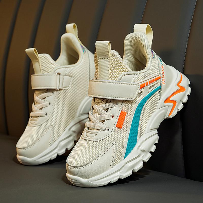 New Kids Sneakers Breathable Mesh Lightweight Children Casual Shoes Soft Sole Non-slip Summer Boy&Girl Running Tennis