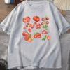 Fruit Tomato TShirt Cottagecore Clothing Vegan T Shirt Aesthetic Clothes Unisex Women Graphic T Shirts Summer Harajuku Cotton Tee