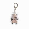 Demon Slayer Anime Acrylic Transparent Keychain Cute Accessories Food Theme Pendant Charm Decor Gift Fans Collection for Carry Mini Lightweight