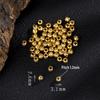 Argent Sterling S925 avec Perles Espacement Plaqué Or 24K pour Bijoux DIY