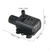 Mini Submersible Water Pump, DC 5V Waterproof Adjustable USB Fountain Pump for Cooling,