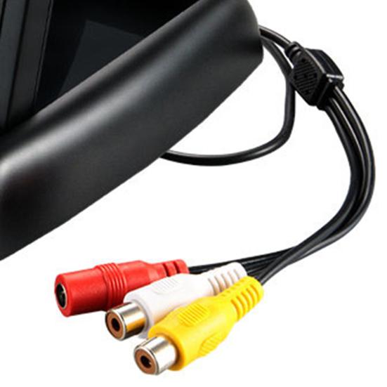 1 Set Ecran LED 4,3 Inci High-definition Pliabil Universal Auto DVD Multi-moduri Cameră de Marșarier