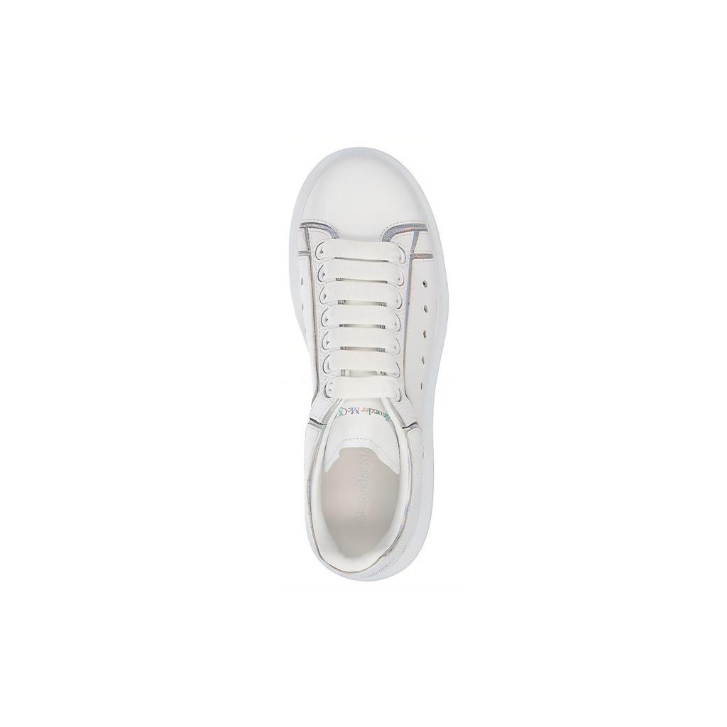 Alexander McQueen Cow Leather Comfortable Low top Sports Casual Shoes Mens White