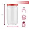 8X Jar FRANKO 720ml JAM PRESERVES PATE JAM CUCUMBERS + LID 82