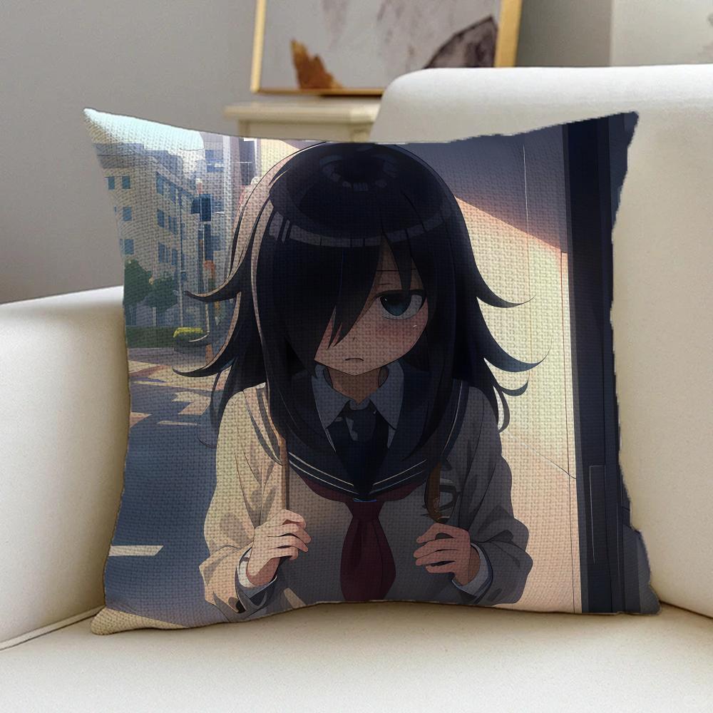A-Watamote Cushion Cover Natural Linen Pillowcase Set, All-In-One Decor For Sofa, Bedroom & Chair