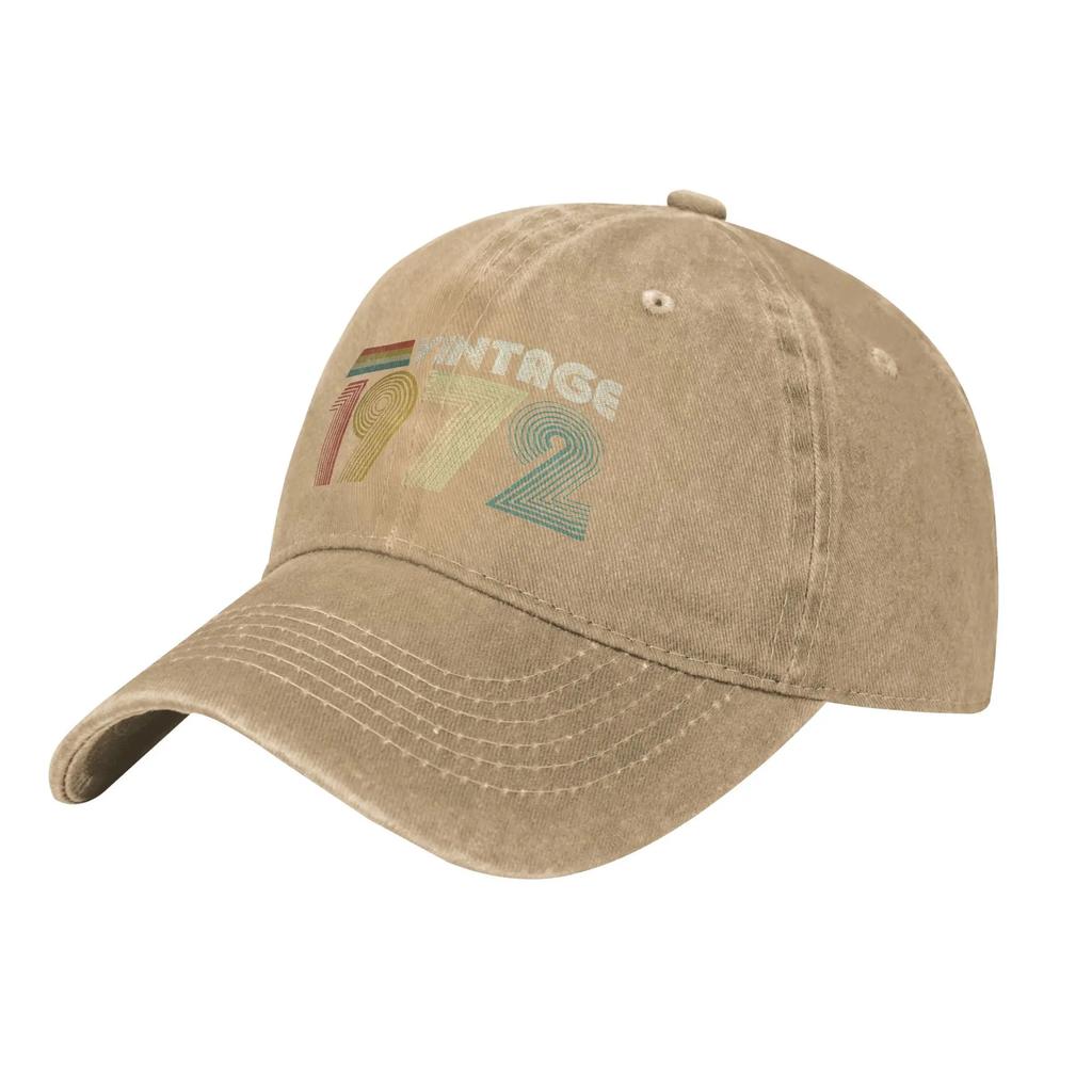 Vintage Birthday Gift Unisex Baseball Cap Dad Father Years Old Cotton Hats Cap Outdoor Activities Adjustable Snapback Hat