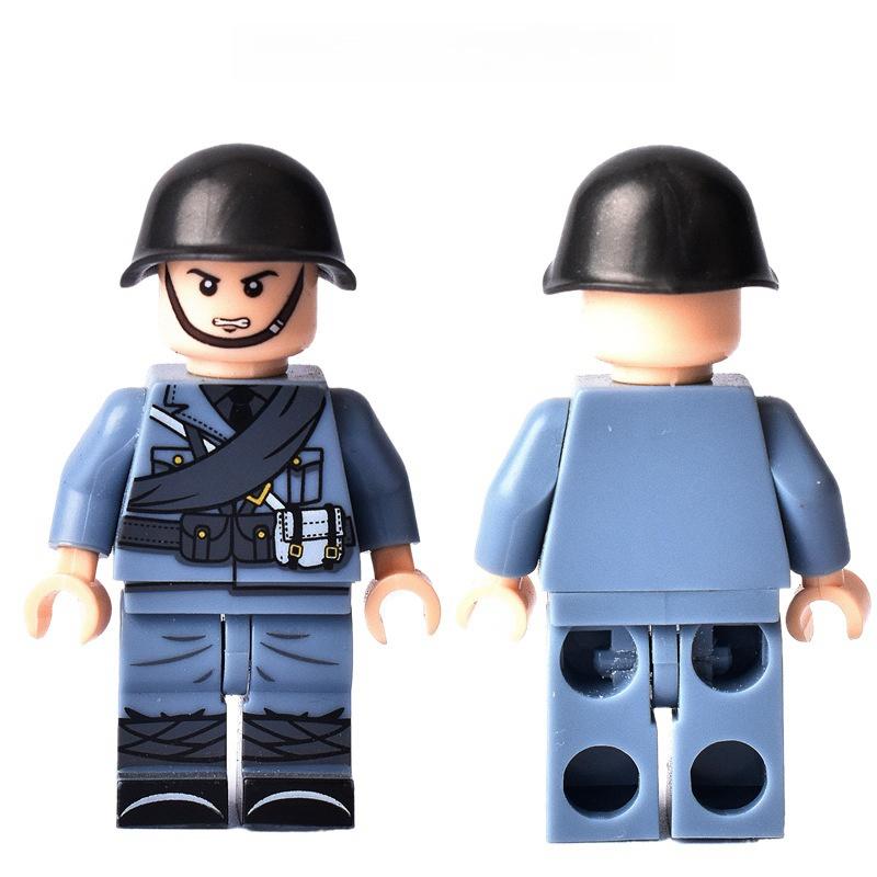 Militärische Soldaten des 2. Weltkriegs, Minifiguren, verschiedene Länder, Bausteinziegel, Weihnachts- und Geburtstagsgeschenk für Jungen und Kinder