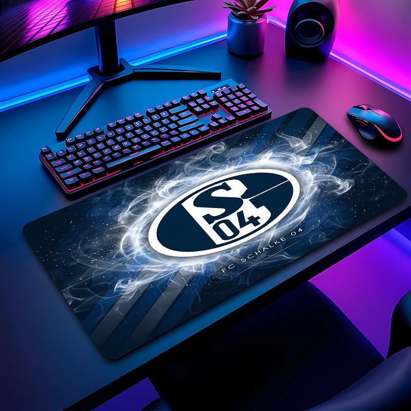 Tappetino per Mouse con Motivo Calcio Schalke 04 Non?Tappetino Mouse da Gioco Antiscivolo con Base in Gomma per Scrivania Ufficio Casa