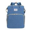 Portable Folding Mummy Bag: Lightweight, Large-Capacity Mother & Baby Backpack with Multi-purpose Bed Feature.