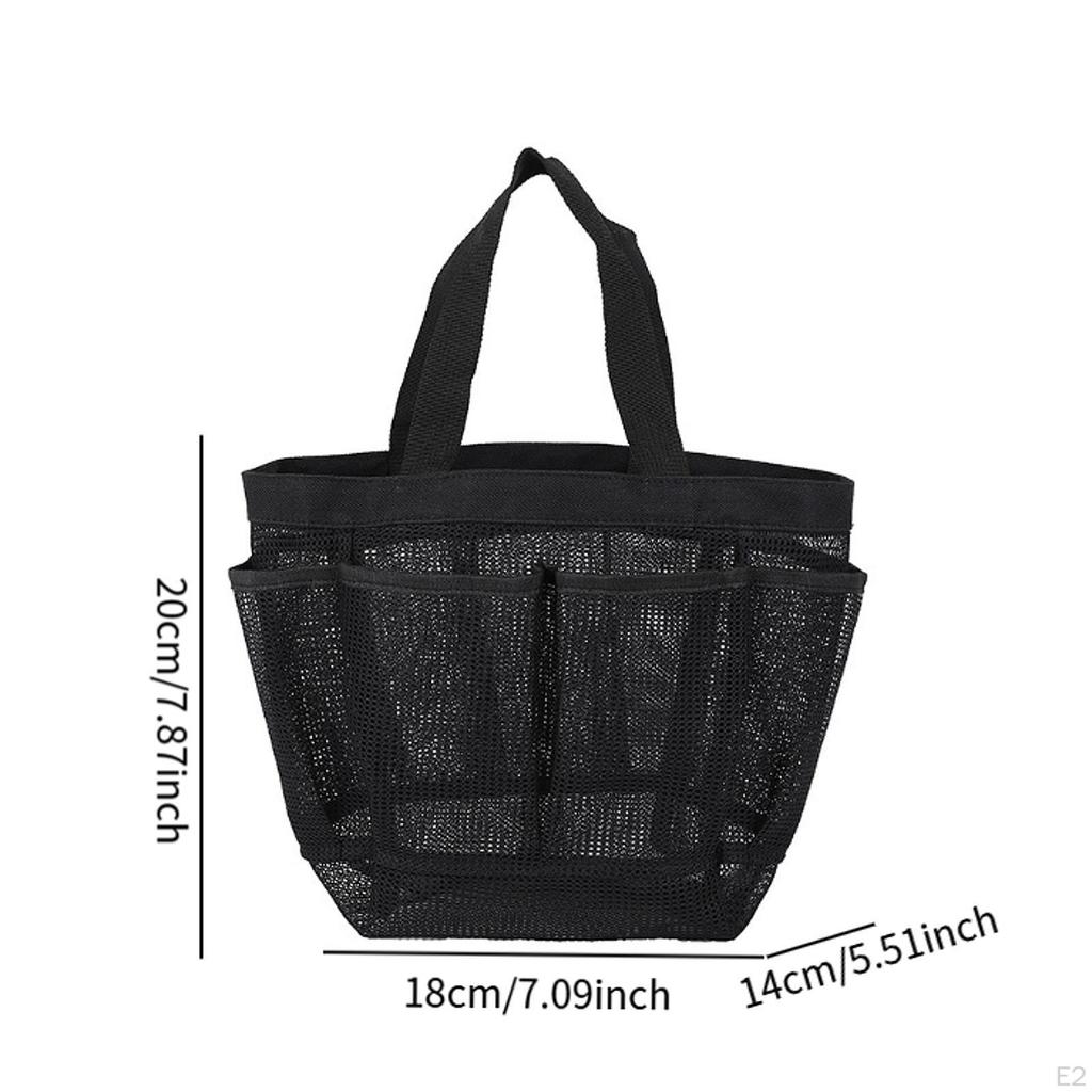 Hanging Mesh Shower , Tote, Essential Toiletry Storage, Portable Bathroom Organizer
