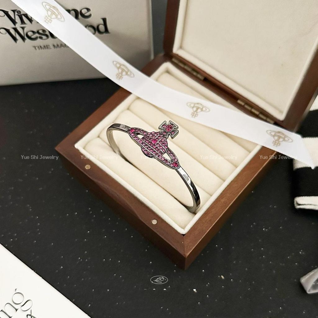 Westwood Saturn Choker Necklace: High Version, Medium Size, Women's 10MM Beads, Logo Clasp.