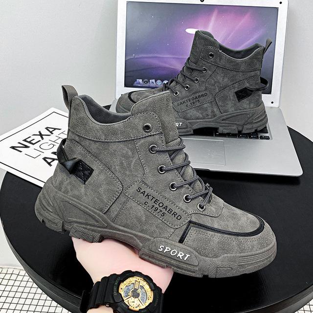 High-Top Martin Stiefel Männer Europa Neue Luxus Outdoor Werkzeug Stiefel Runde Kappe Casual Zapatos De Hombre Sport Männer der Schuhe